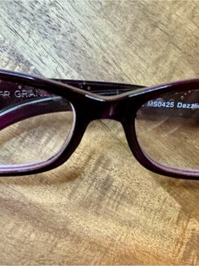 Foster Grant Purple Rectangle Women's Eyeglass Frames